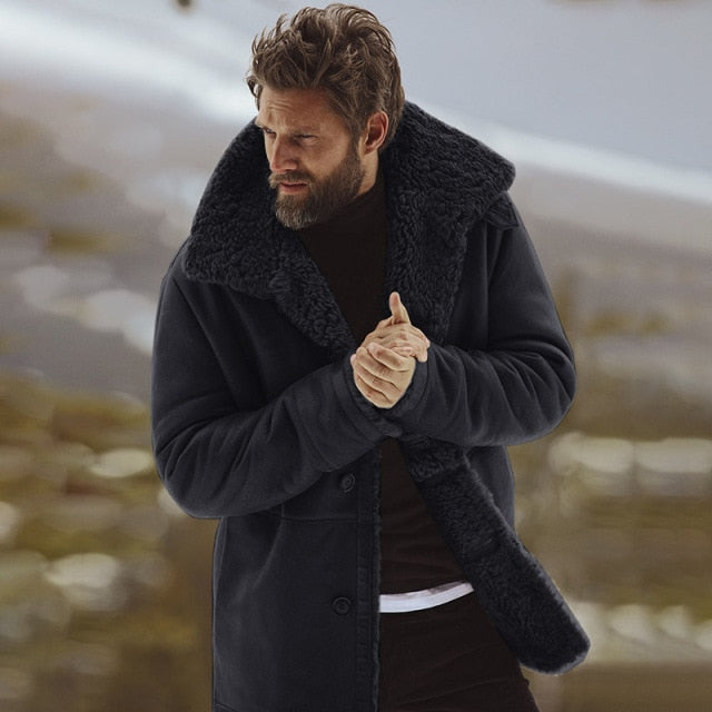 Mens Winter Jacket, Mens Comfy Winter Coats Fitted Coat for Men