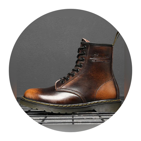Leather Martin Boots for Men