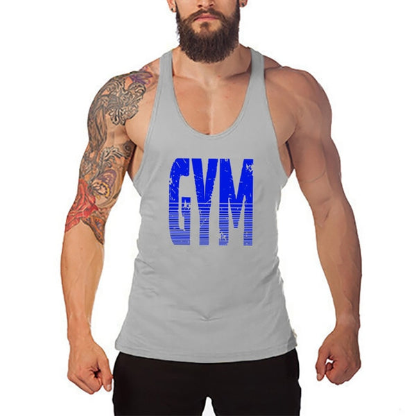 Bodybuilding and Fitness Cotton sleeveless shirts tank top