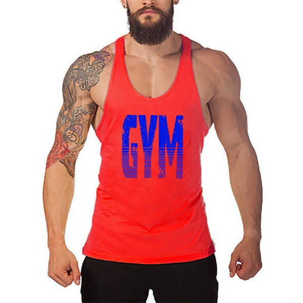 Bodybuilding and Fitness Cotton sleeveless shirts tank top