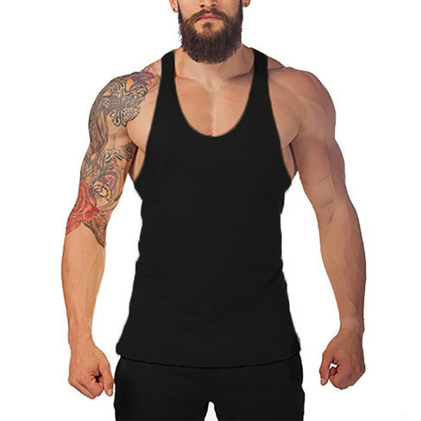 Bodybuilding and Fitness Cotton sleeveless shirts tank top