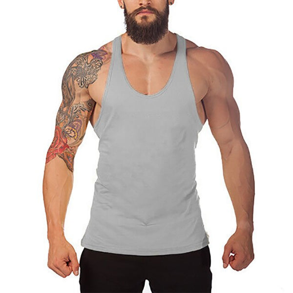 Bodybuilding and Fitness Cotton sleeveless shirts tank top