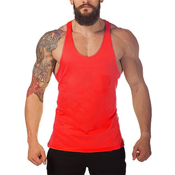 Bodybuilding and Fitness Cotton sleeveless shirts tank top