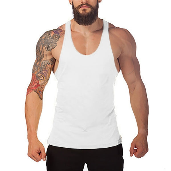 Bodybuilding and Fitness Cotton sleeveless shirts tank top