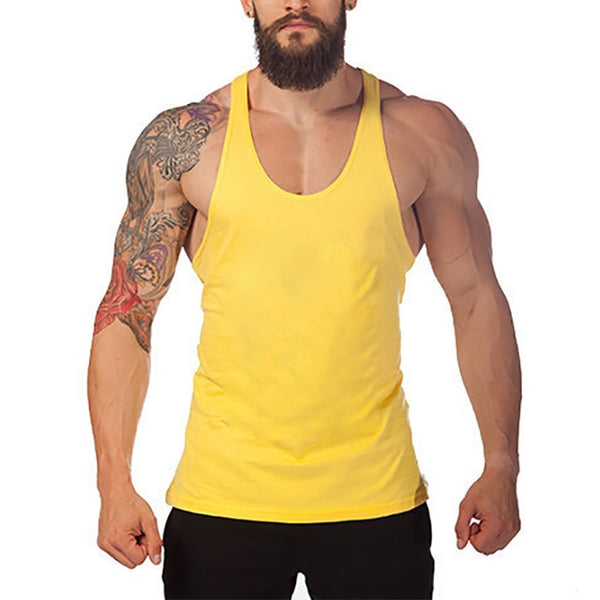 Bodybuilding and Fitness Cotton sleeveless shirts tank top