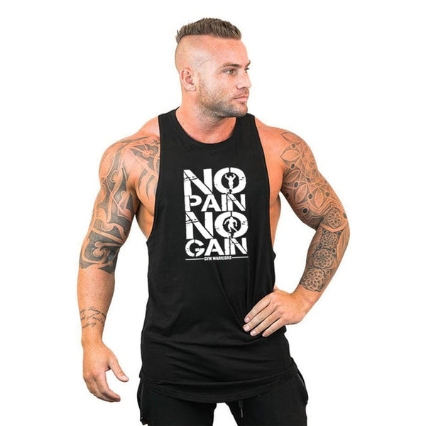 Mens Bodybuilding Hooded Tank Top Cotton Sleeveless Vest