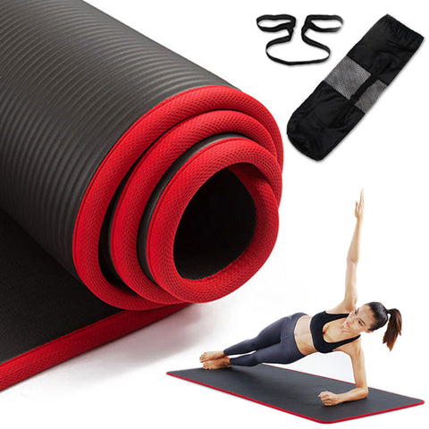EF® 10mm Non-Slip Yoga Mat 183cm*61cm Thickened NBR