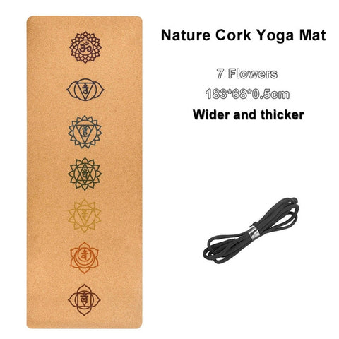 EF® 183X68cm Natural Yoga Mat For Fitness 5mm thickness