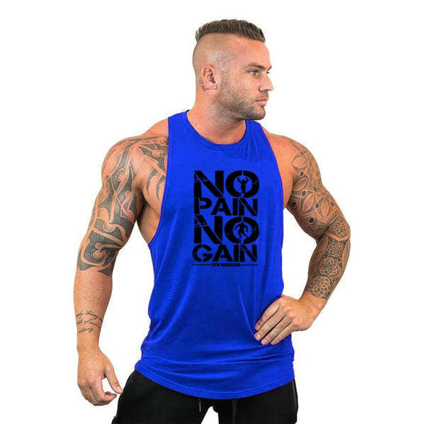 Mens Bodybuilding Hooded Tank Top Cotton Sleeveless Vest