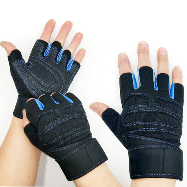 Gym Gloves with Wrist Wrap Support for Workout