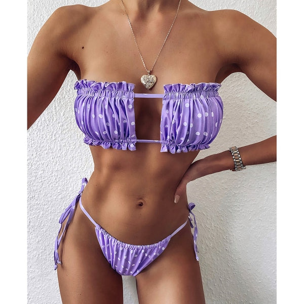 EF® Sexy Bikini Bandeau Swimsuit