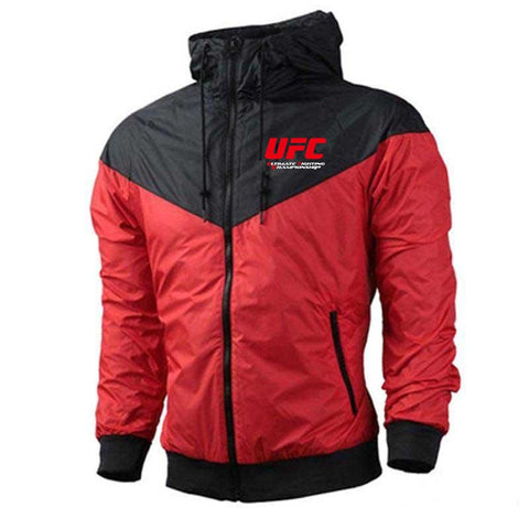 UFC High Street Men's All Red and Black Jacket