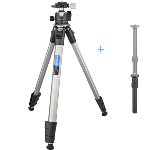 Professional Tripod Kit with Panorama Ball Head Column Plate