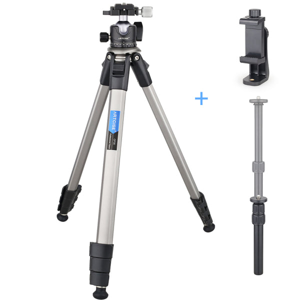 Professional Tripod Kit with Panorama Ball Head Column Plate