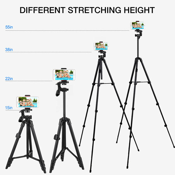 Professional Video Recording Tripod 55inch