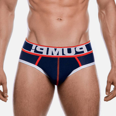 SexyMan Navy Mesh Briefs for Men